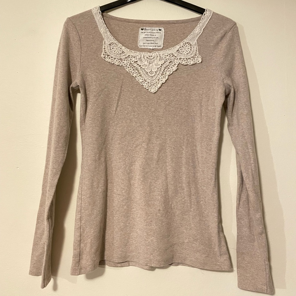 Women’s Long Sleeve with Crochet Detail